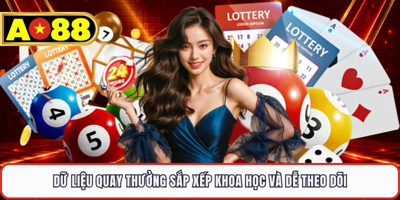 Dữ liệu quay thưởng sắp xếp khoa học và dễ theo dõi